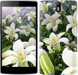 

Чехол Белые лилии для OnePlus 1 245982
