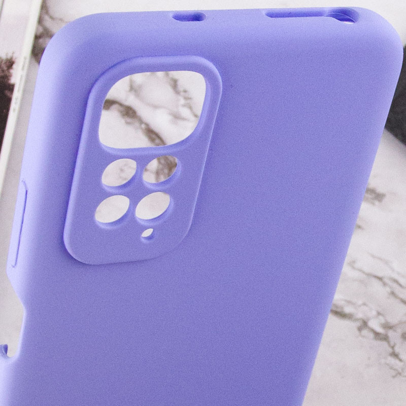Чехол TPU GETMAN Liquid Silk Full Camera для Xiaomi Redmi Note 11 (Global) / Note 11S (Сиреневый / Dasheen) в магазине vchehle.ua
