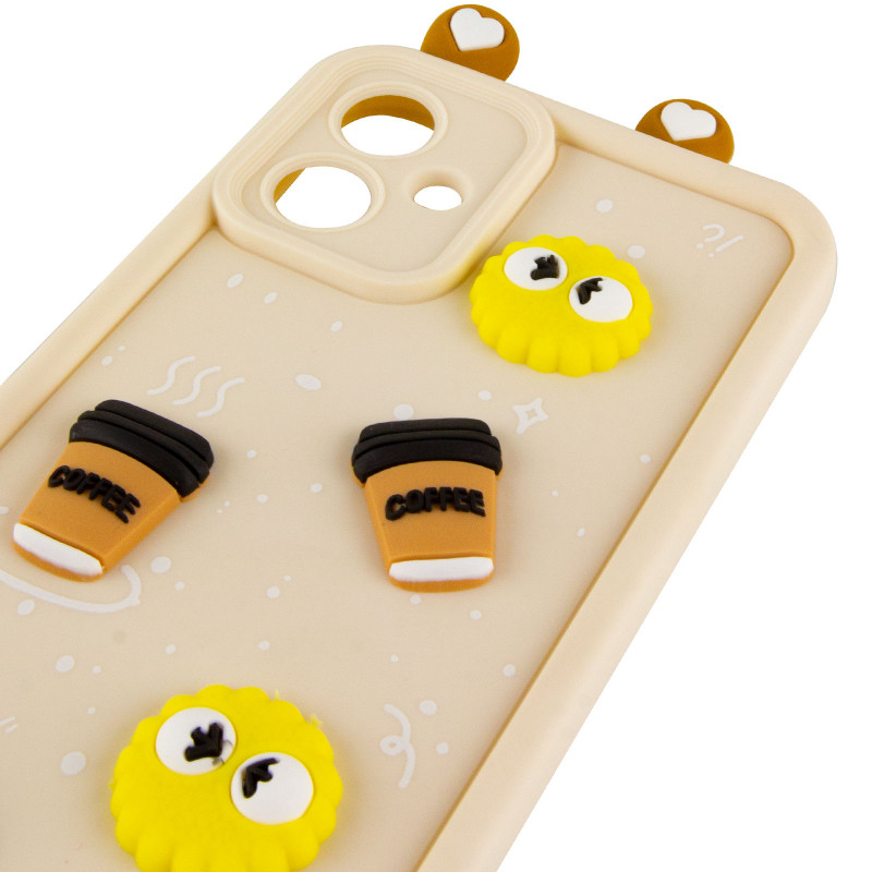 Чехол TPU Toys Case with Ears для Samsung Galaxy A06 (Sand) в магазине vchehle.ua
