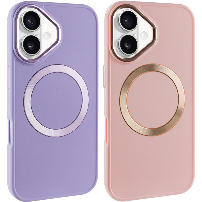 TPU чехол Bonbon Metal Style with Magnetic safe для Apple iPhone 16 (6.1")