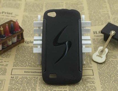 TPU S чехол для FLY IQ4410 Quad Phoenix (Черный (Soft touch))