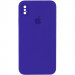 Чохол Silicone Case Square Full Camera Protective (AA) на Apple iPhone XS Max (6.5") (Фіолетовий / Ultra Violet)