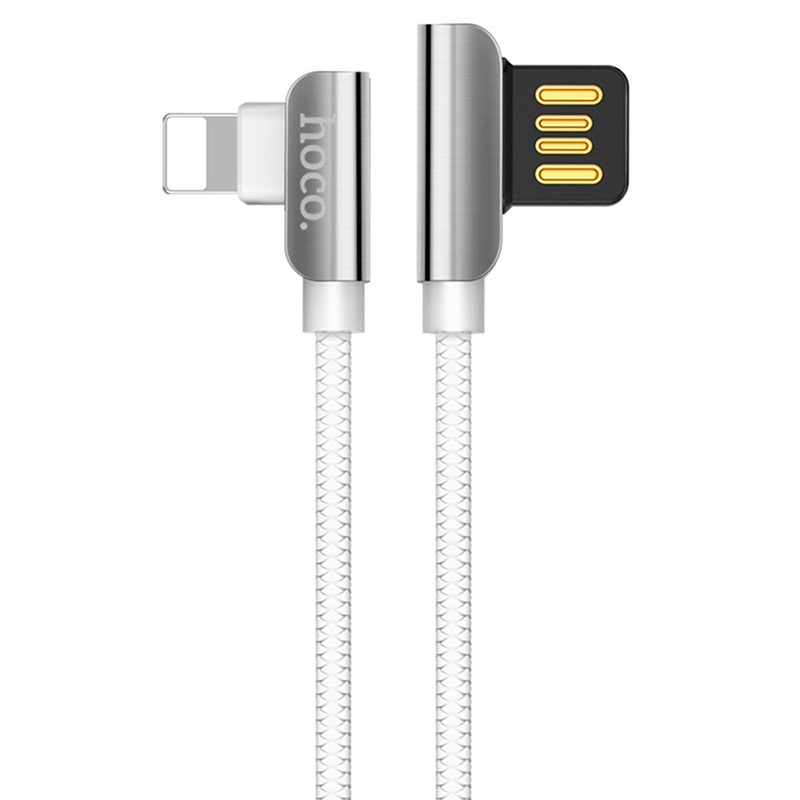 

Дата кабель Hoco U42 Exquisite Steel USB to Lightning (1.2m) (Білий) 714745