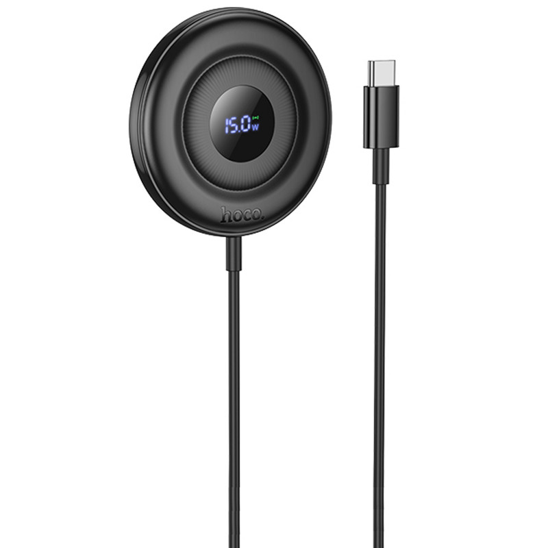 БЗУ Hoco CW61 Phantom magnetic with digital display (Black)