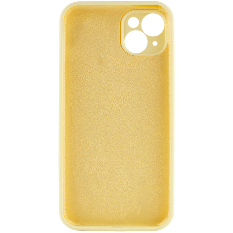 Чехол Silicone Case Full Camera Protective (AA) NO LOGO для Apple iPhone 14 (6.1") (Желтый / Mellow Yellow) в магазине vchehle.ua