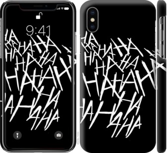 

Чехол joker hahaha для iPhone X (5.8") 749674