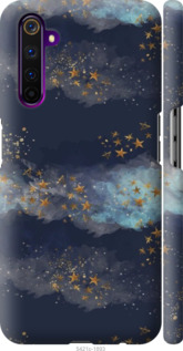 

Чохол Ночь золотые звезды для Realme 6 Pro 1406397