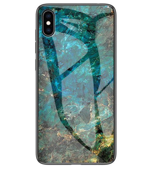 

TPU + Glass чохол Luxury Marble для Apple iPhone XS Max (6.5 (Морская волна) 708036