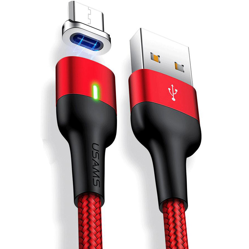 

Дата кабель USAMS US-SJ326 U28 Magnetic USB to Type-C (1m) (3A) (Червоний) 708213