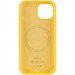 Фото Чохол Silicone Case Full Protective (AA) with Magnetic Safe на Apple iPhone 15 (6.1") (Жовтий / Yellow) в маназині vchehle.ua