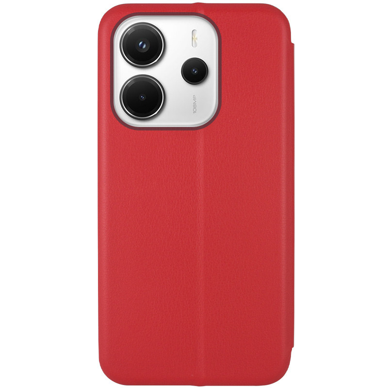 Фото Кожаный чехол-книжка Classy для Xiaomi Redmi Note 14 4G (Europe version) (Красный) на vchehle.ua