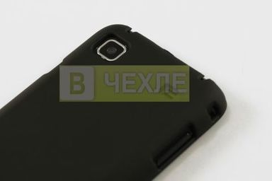 # Прорезиненная пластиковая накладка для Samsung i9000 (Черный) в магазині vchehle.ua