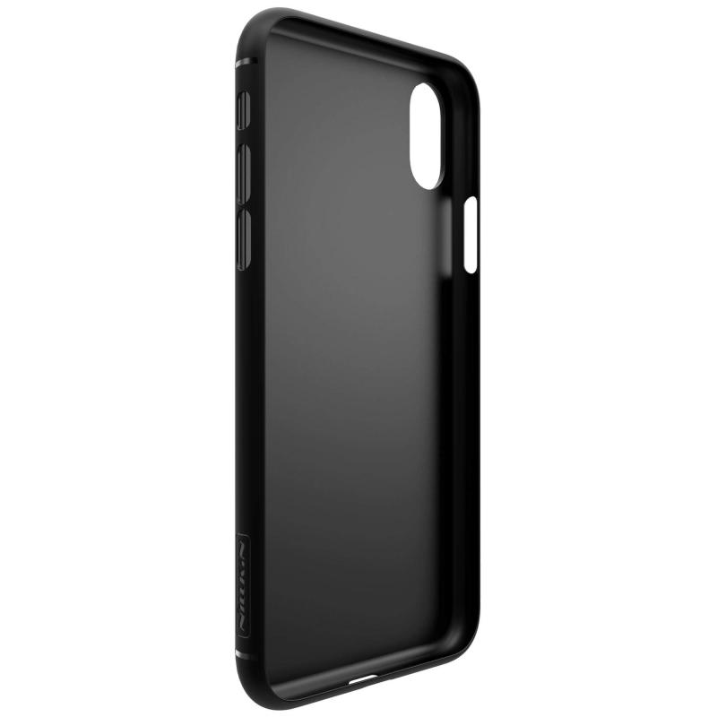 

Карбонова накладка Nillkin Synthetic Fiber series для iPhone X (5.8") (Чорний) 352821