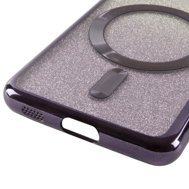 TPU чехол Delight case with Magnetic Safe с защитными линзами на камеру для Samsung Galaxy S21 FE (Фиолетовый / Deep Purple) в магазине vchehle.ua