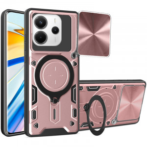 Ударопрочный чехол Bracket case with Magnetic для Xiaomi Redmi Note 14 4G (Europe version)
