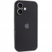 Чохол Silicone Case Full Camera Protective (AA) на Apple iPhone 16 (6.1") (Чорний / Black)