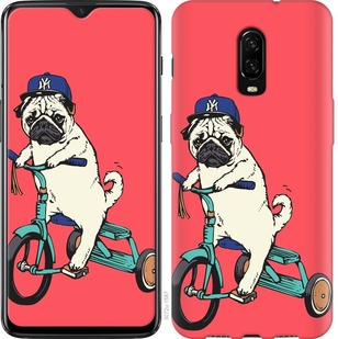 

Чехол Мопс на велосипеде для OnePlus 6T 690387