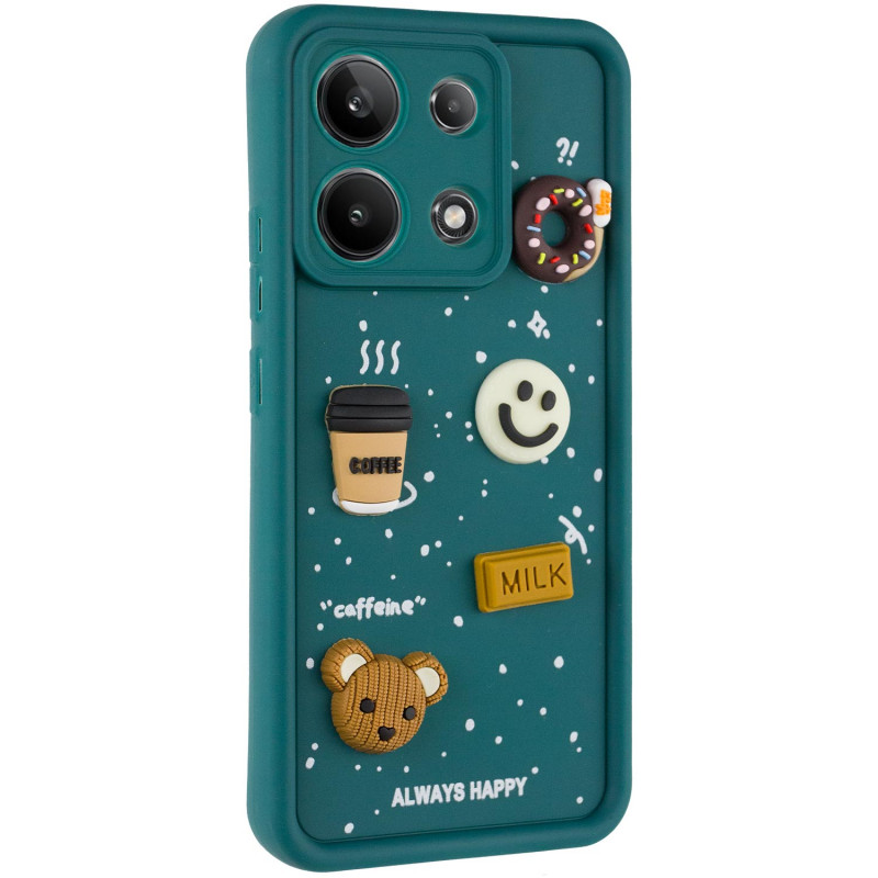 Чохол TPU Toys Case на Xiaomi Redmi Note 13 4G (Pine Green / Always Happy)