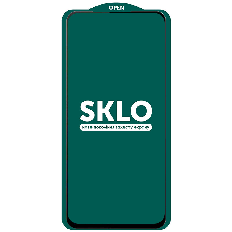 Фото Защитное стекло SKLO 5D для Xiaomi Redmi Note 9 / Redmi 10X / Note 9T / Note 9 5G (Черный) на vchehle.ua