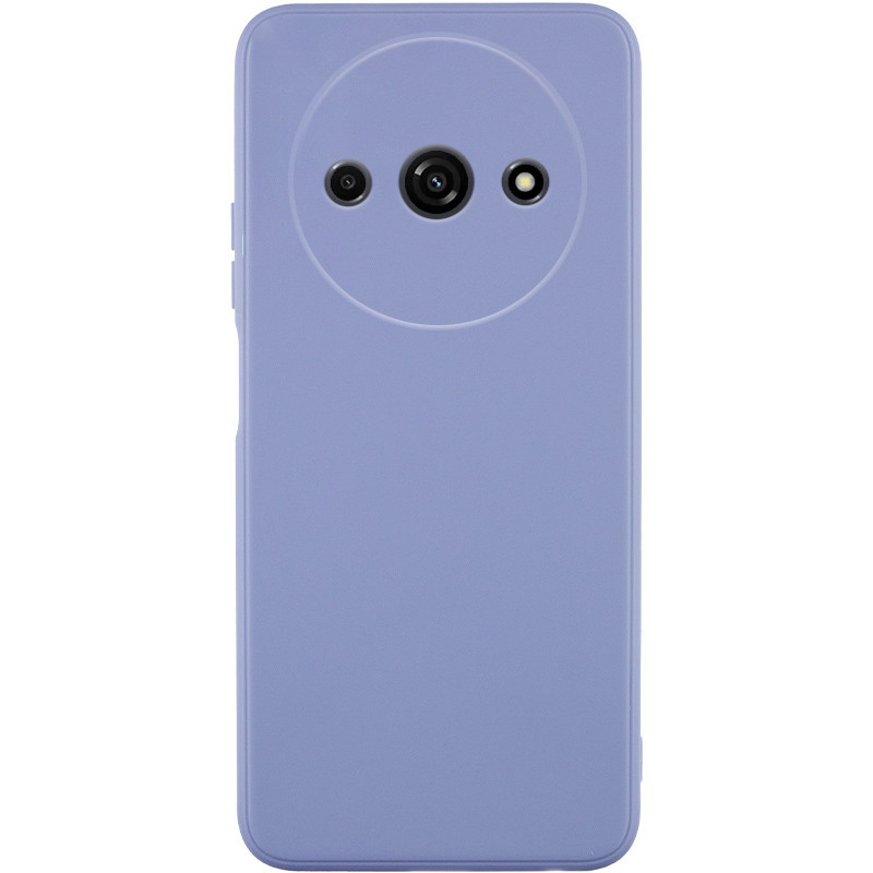 Силиконовый чехол Candy Full Camera для Xiaomi Redmi A3 (Голубой / Mist blue)