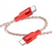 Дата кабель Hoco X99 Crystal Junction Type-C to Type-C 60W (1m) (Red) в магазине vchehle.ua