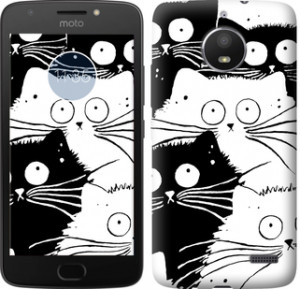 Чехол Коты v2 для Motorola Moto E4