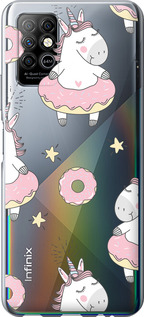 

Чехол Единорожки для Infinix Note 8 1624864