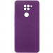 Чохол Silicone Cover Lakshmi Full Camera (AAA) на Xiaomi Redmi Note 9 / Redmi 10X (Сливовий / Purple)