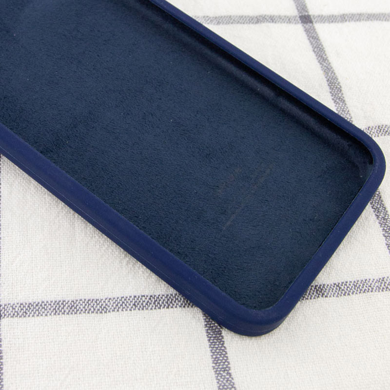 Фото Silicone Case Square Full Camera Protective (AA) NOLOGO на Apple iPhone X / XS (5.8") (Синій / Deep navy) в маназині vchehle.ua