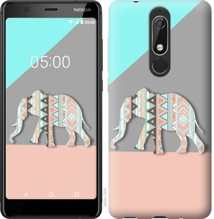 

Чехол Узорчатый слон для Nokia 5.1 672410