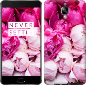 Чехол Розовые пионы для OnePlus 3T