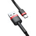 Дата кабель Baseus Cafule Type-C Cable 3A (0.5m) (CATKLF-A) (Красный / Черный) в магазине vchehle.ua
