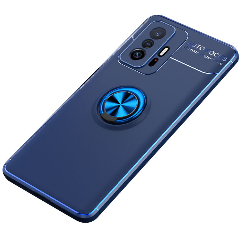 

TPU чохол Deen ColorRing під магнітний тримач (opp) для Xiaomi 11T (Синій / Синій) 1210638