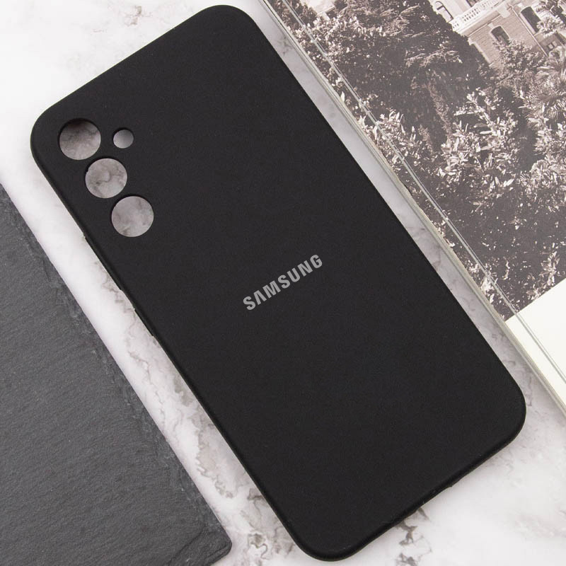 Замовити Чохол Silicone Cover Lakshmi Full Camera (AA) with logo на Samsung Galaxy A35 (Чорний / Black) на vchehle.ua