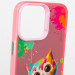 TPU+PC чохол TakiTaki Graffiti magic glow на Apple iPhone 15 (6.1") (Colorful cat / Pink) в магазині vchehle.ua