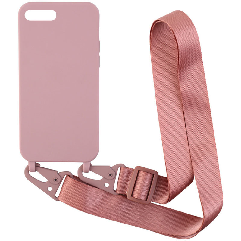 

Чехол Crossbody с длинным цветным ремешком для iPhone 6s plus (5.5'') (Пудра) 1187262