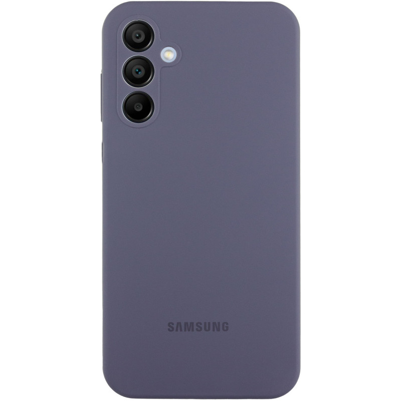 Чехол Silicone Cover Lakshmi Full Camera (AAA) with Logo для Samsung Galaxy S25+ (Серый / Dark Gray)