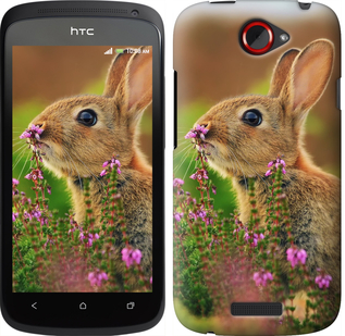 

Чехол Кролик и цветы для HTC One S z560e 149920