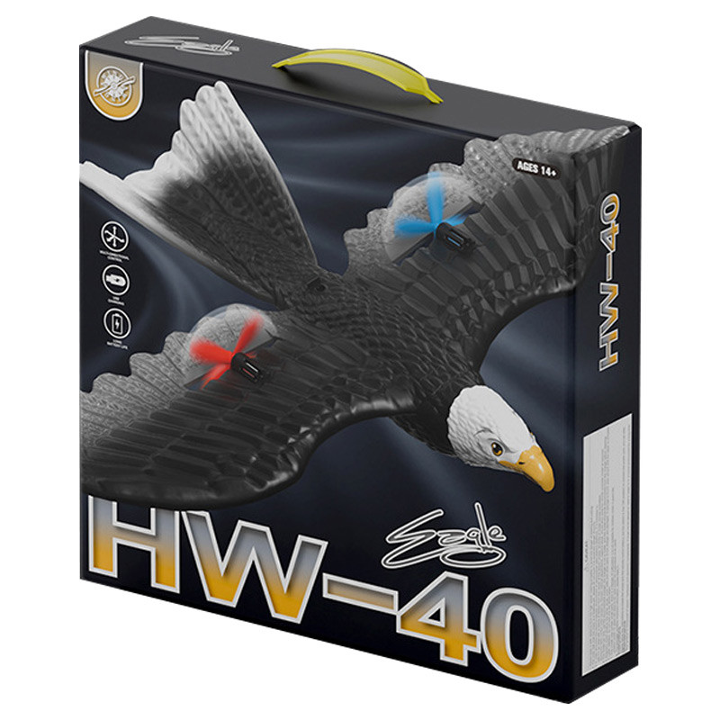 Замовити Літак-птах на радіокеруванні SCHE HW40 Eagle (Black) на vchehle.ua