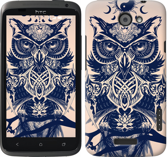 

Чехол Узорчатая сова для HTC One X 627323
