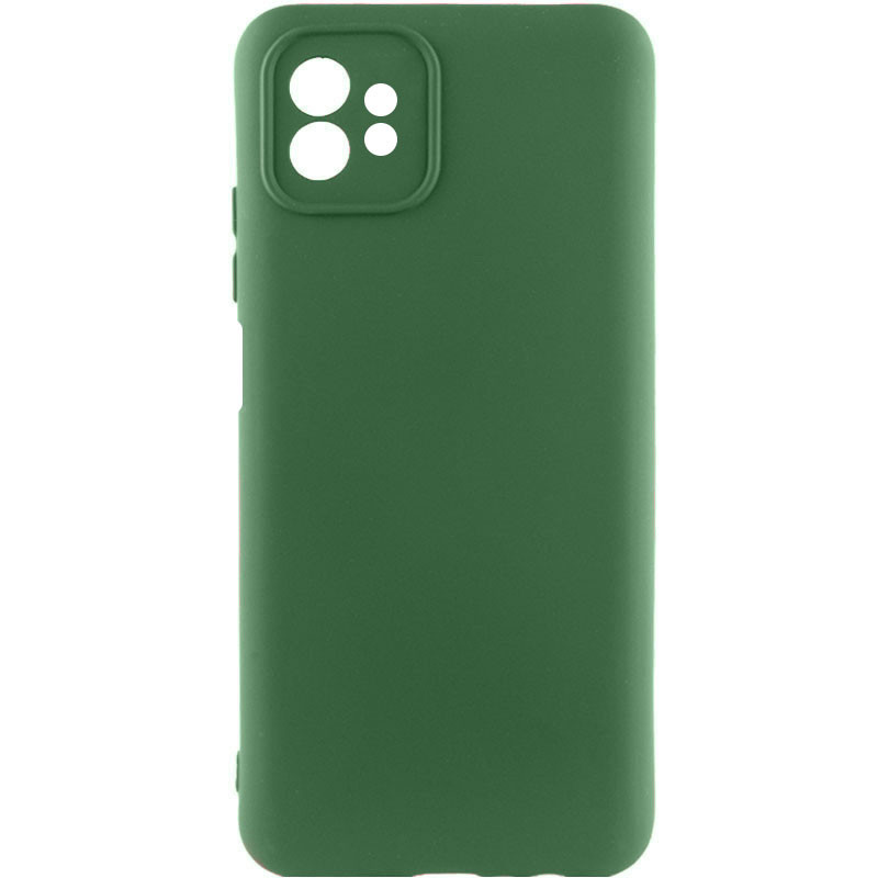 Чохол TPU GETMAN Liquid Silk Full Camera на Motorola Moto G32 (Зелений / Dark green)