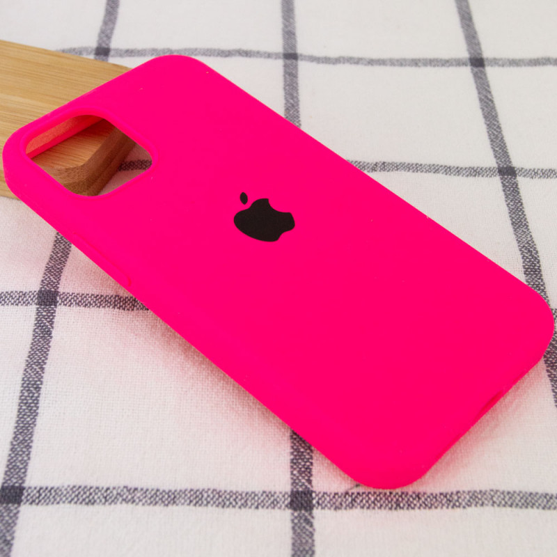 Фото Чохол Silicone Case Full Protective (AA) на Apple iPhone 12 Pro Max (6.7") (Рожевий / Barbie pink) на vchehle.ua