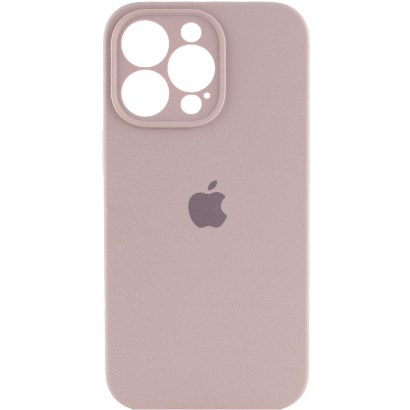 Чехол Silicone Case Full Camera Protective (AA) для Apple iPhone 13 Pro Max (6.7") (Серый / Lavender)