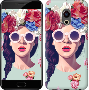 

Чохол Дівчина з квітами на Meizu Pro 6 Plus 95743