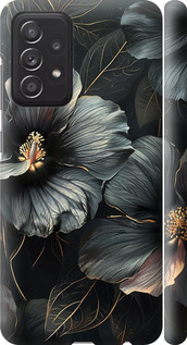 Чохол Чорні квіти на Samsung Galaxy A52s 5G A528B