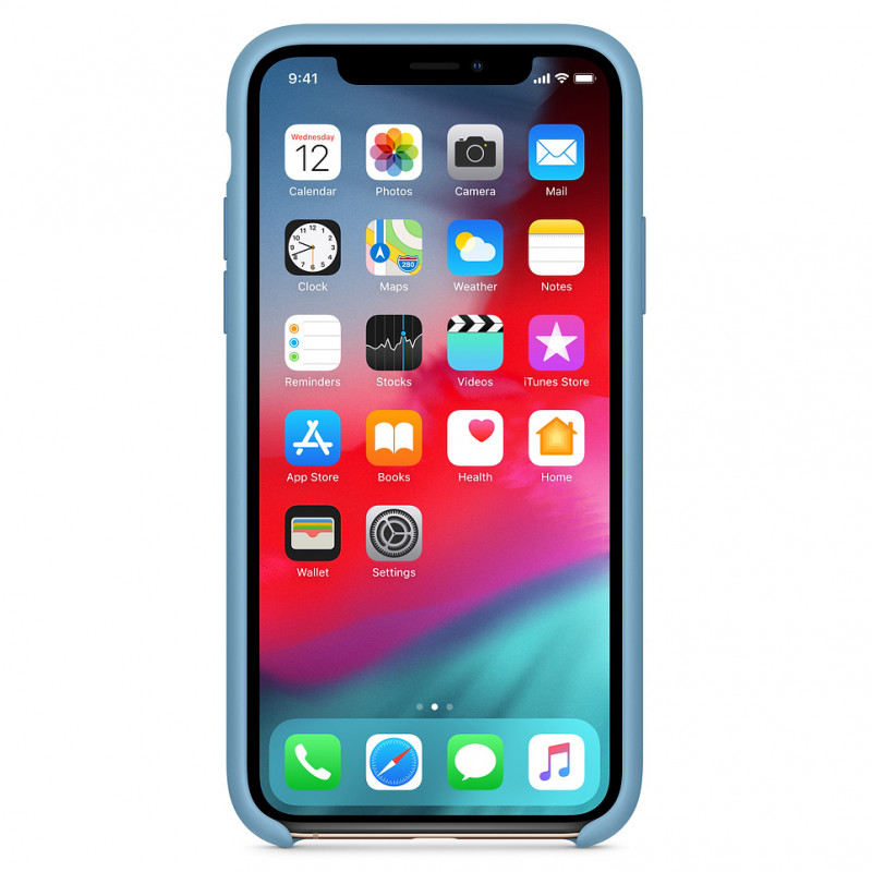

Чохол Silicone Case (AA) для iPhone XS (5.8") (Блакитний / Cornflower) 766762