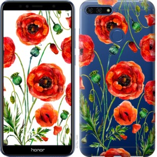 

Чехол Нарисованные маки для Huawei Y6 Prime 2018 744163