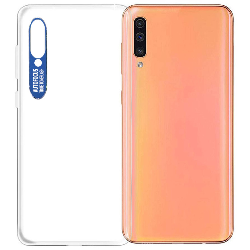 

TPU чохол Epic clear flash для Samsung Galaxy A50 (A505F) (Прозорий / Синій) 767124