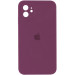 Чехол Silicone Case Square Full Camera Protective (AA) для Apple iPhone 11 (6.1") (Бордовый / Maroon)