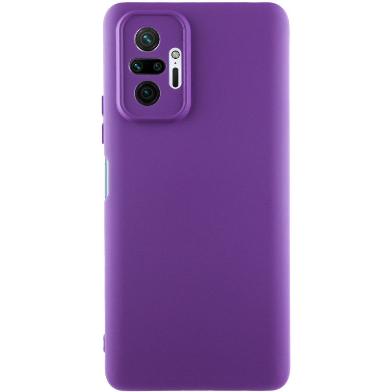 Чохол Silicone Cover Lakshmi Full Camera (A) на Xiaomi Redmi Note 10 Pro / 10 Pro Max (Фіолетовий / Purple)